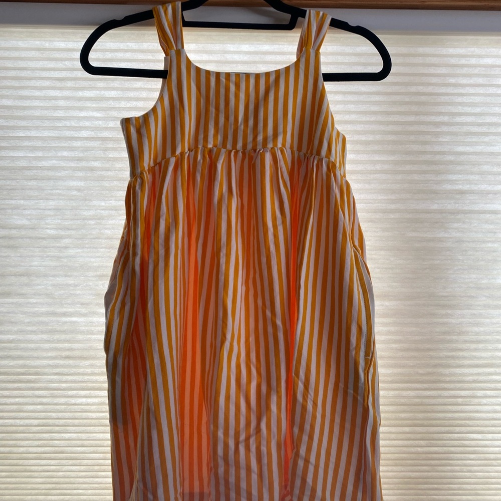 Hanna Andersson Yellow and White Striped Dress